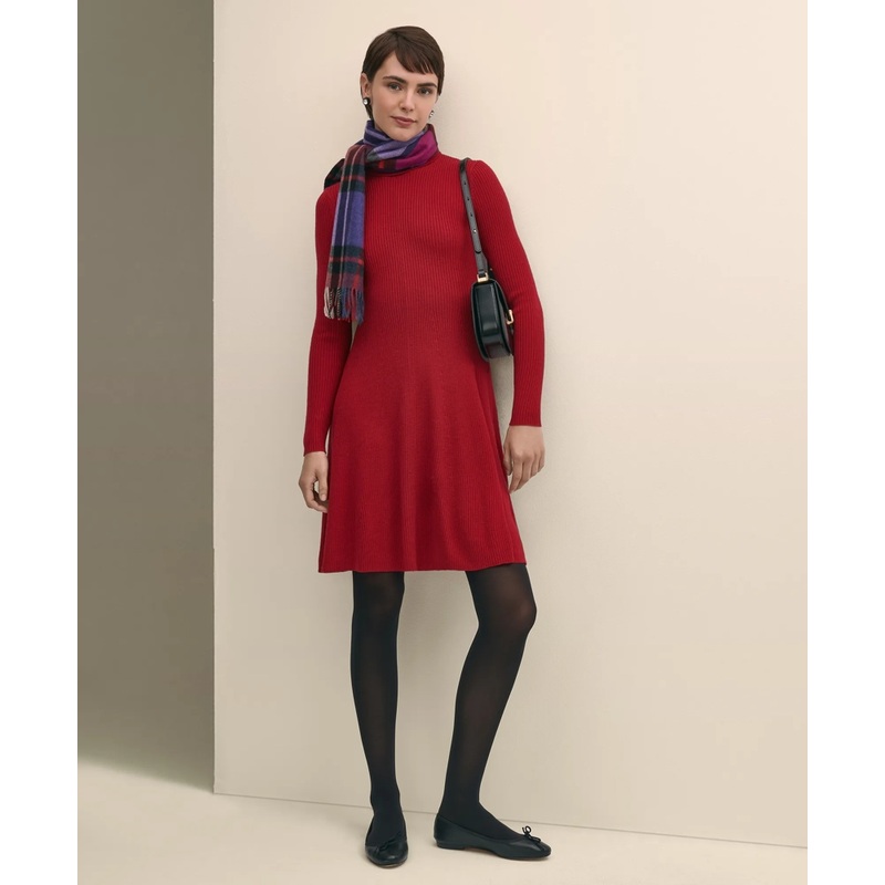 Merino Wool Turtleneck Dress