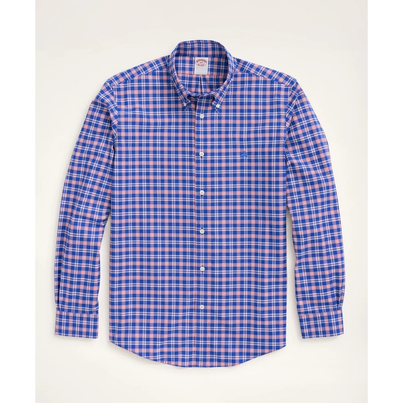 Stretch Big & Tall Sport Shirt, Non-Iron Check