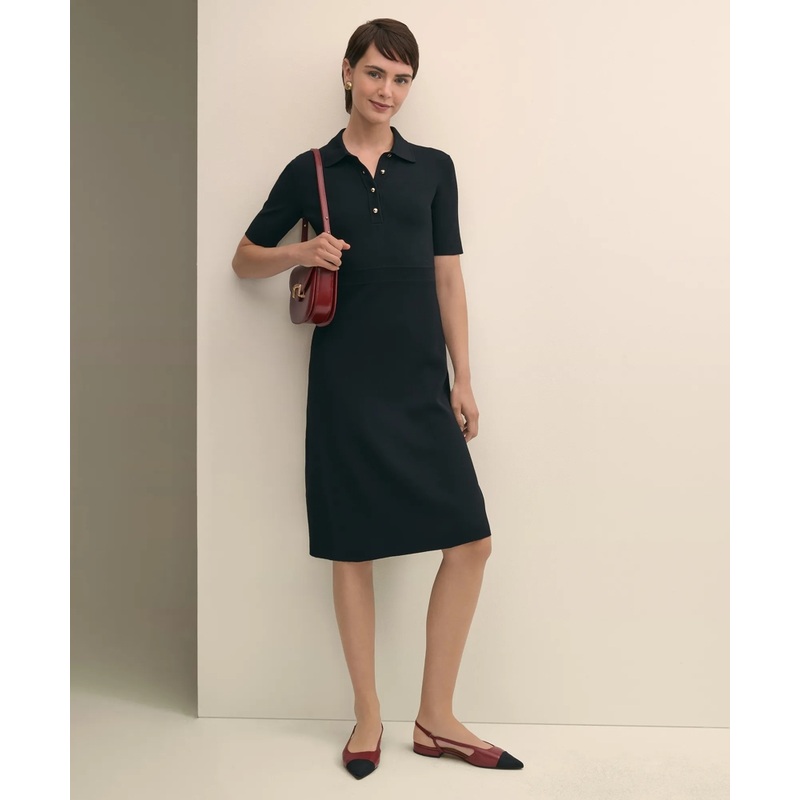 Viscose Polo Knit Dress