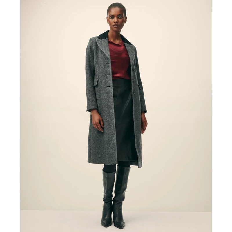 Chesterfield Coat in Wool Blend