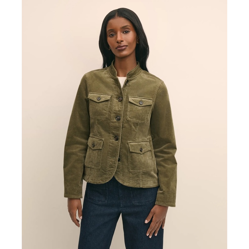 Cotton Blend Corduroy Jacket