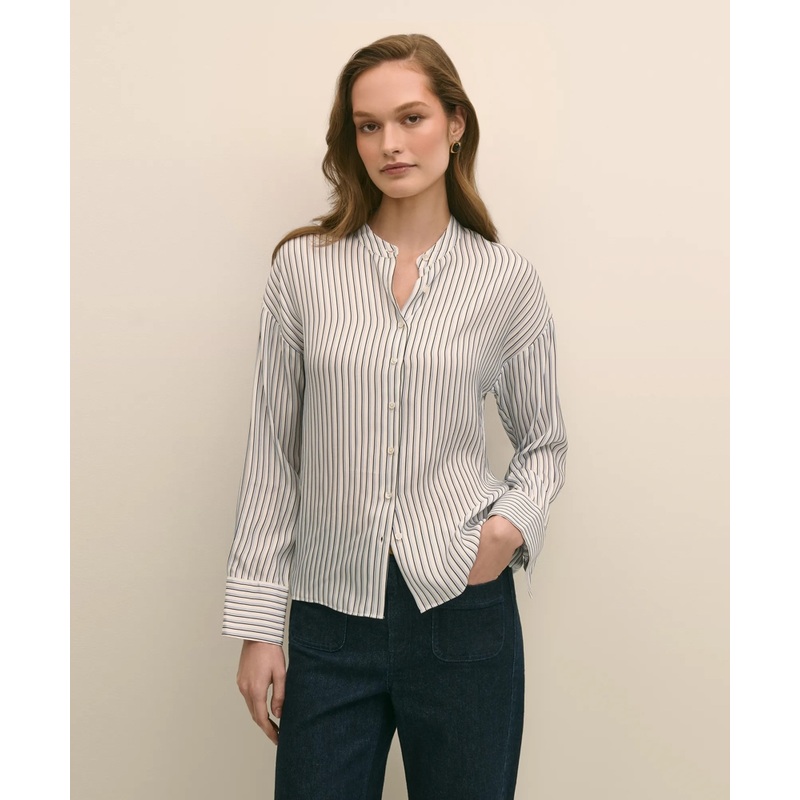 Drapey Thin Stripe Shirt