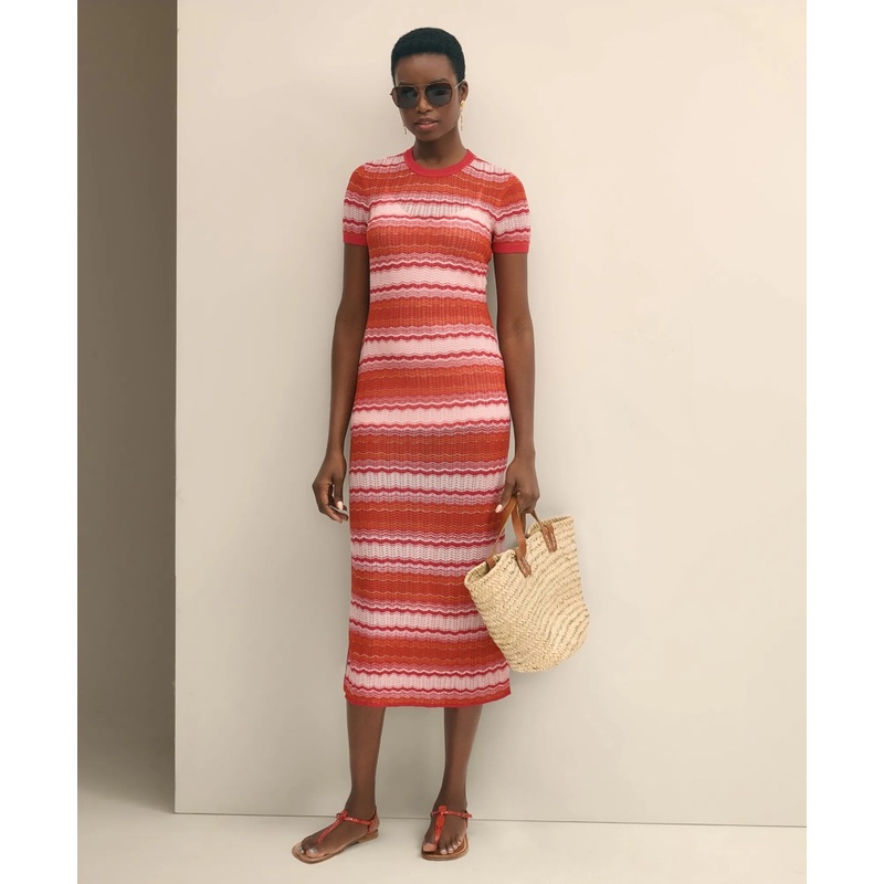 Ombre Stripe Sweater Dress