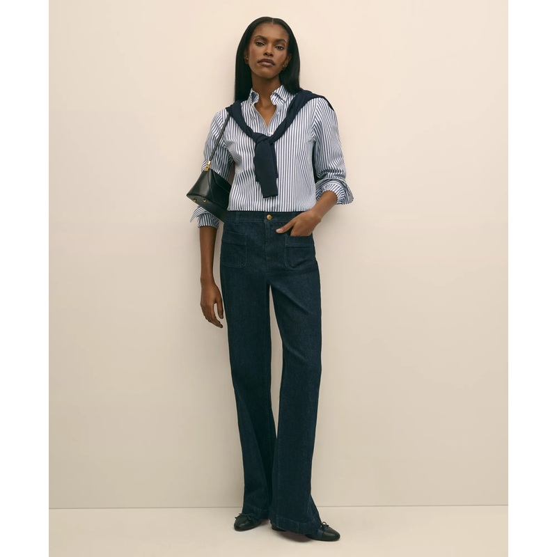 Patch Pocket Bootcut Jeans