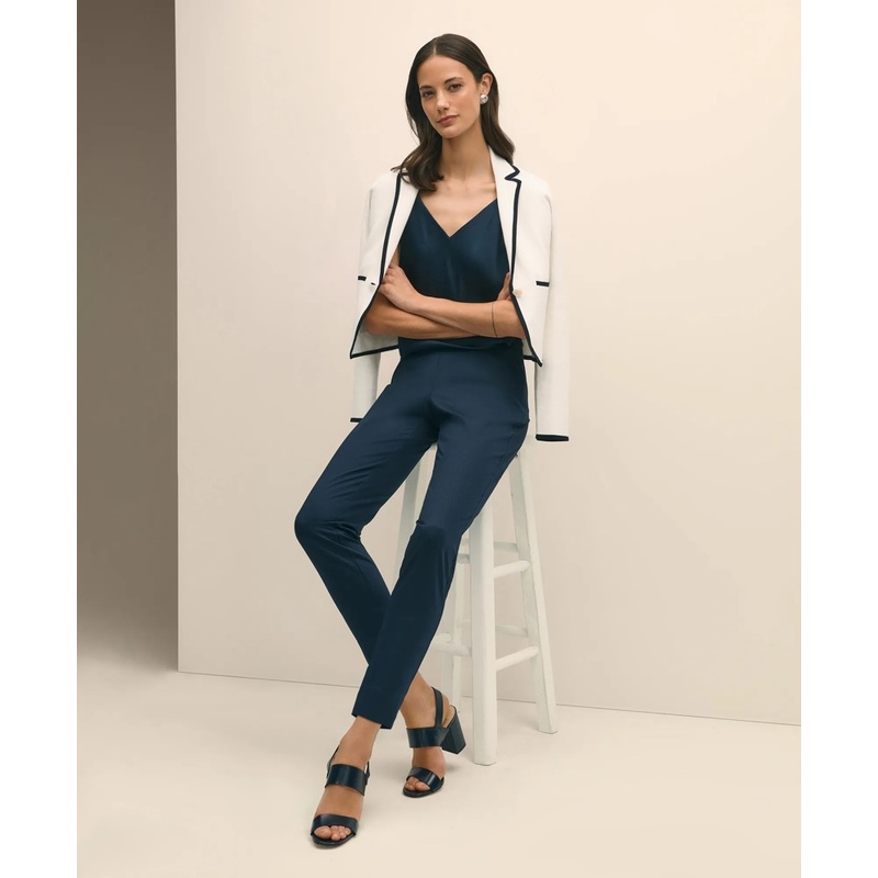 Slim Fit Side-Zip Pant in Cotton Faille