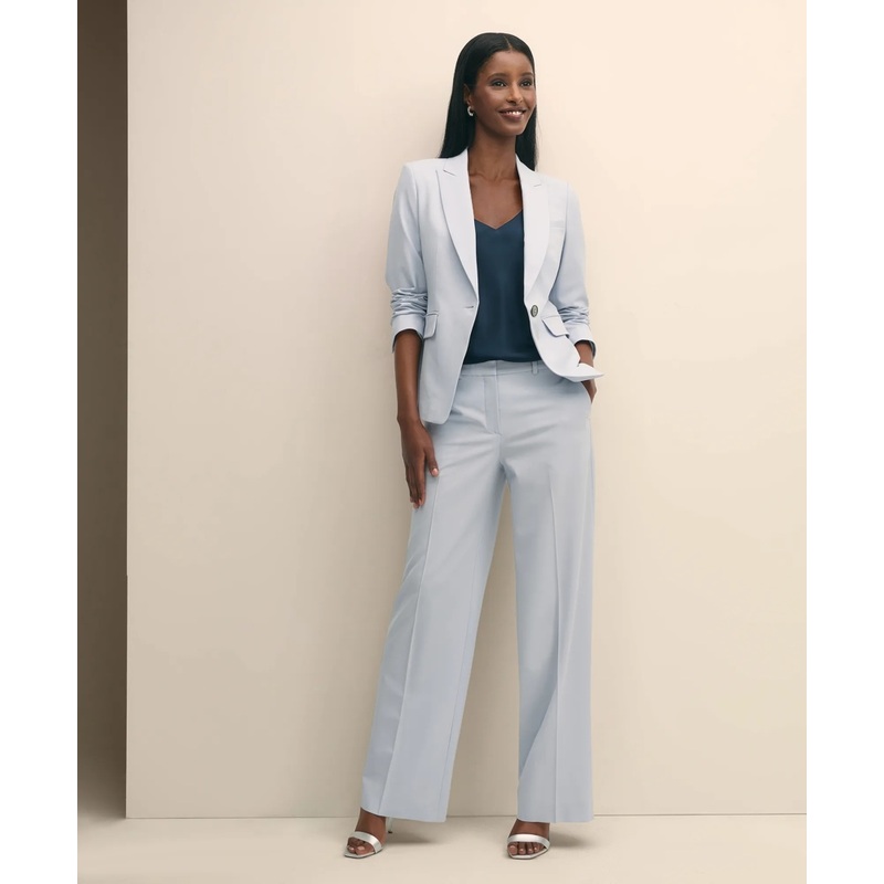 The Essentials Wool Wide Leg Trouser