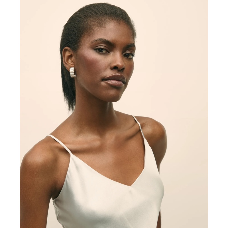 V-Neck Camisole in Washable Silk Charmeuse