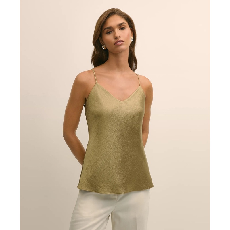 Viscose Bronze-Gold V-Neck Camisole