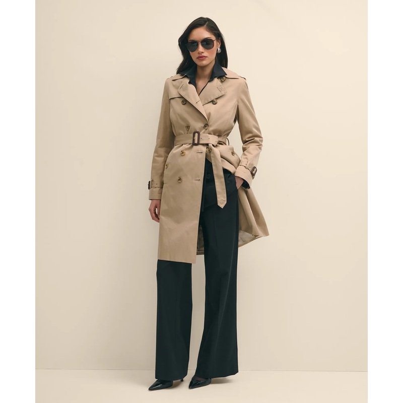 Water Repellent Trench Coat With Zip-Out Lining