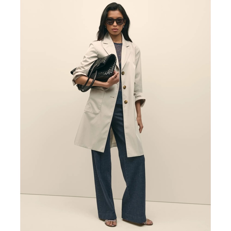 Water-Resistant Taffeta Coat