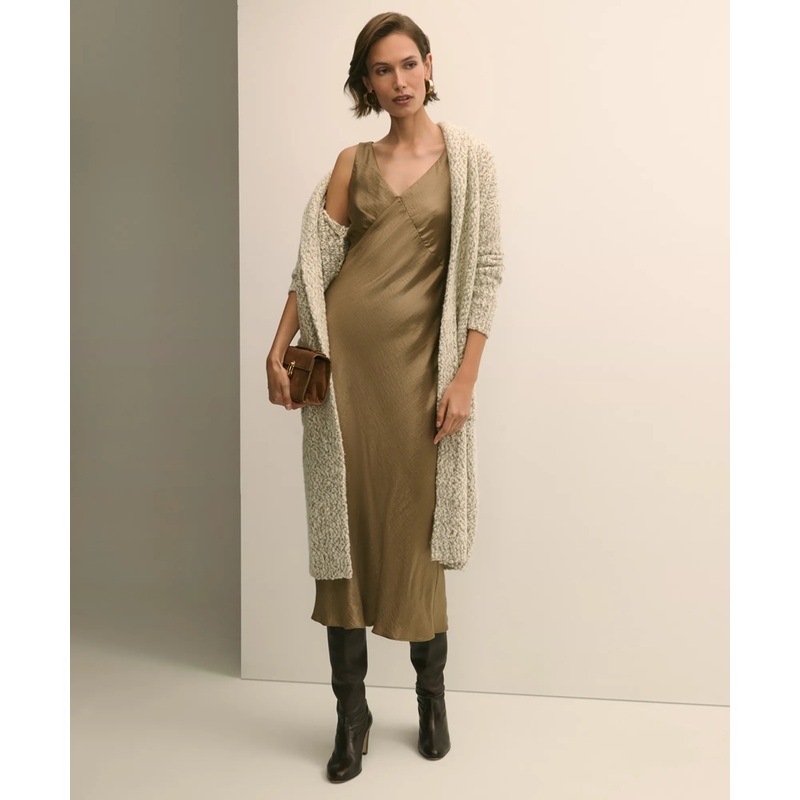 Wool-Cashmere Long Cardigan