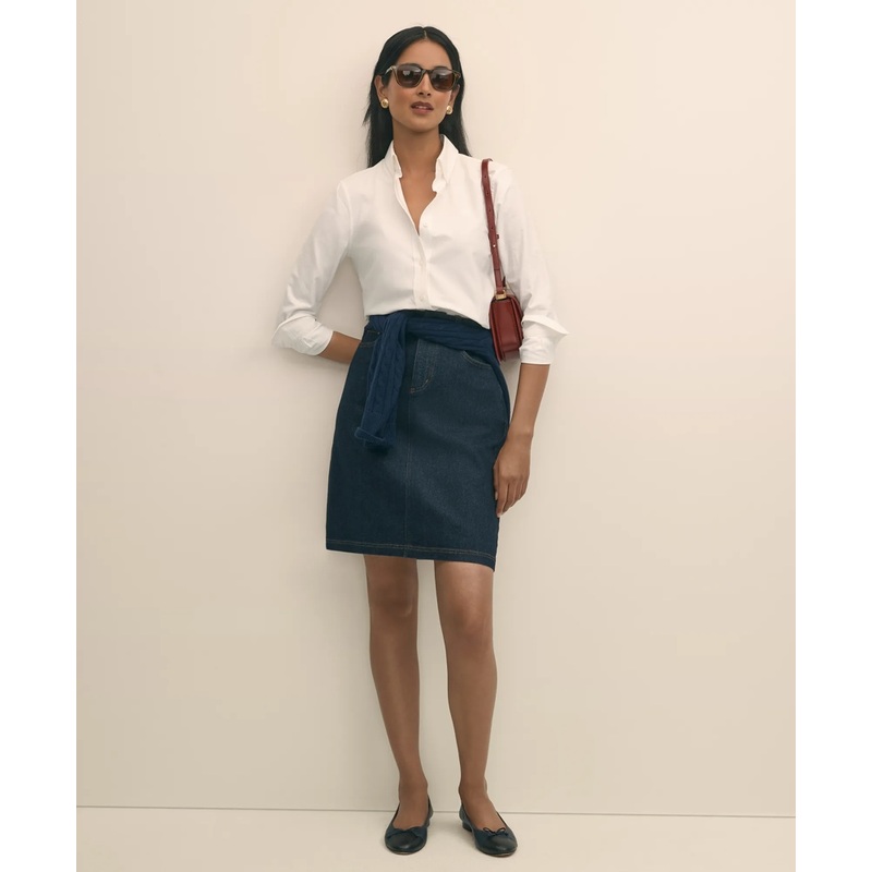 Denim Straight Skirt