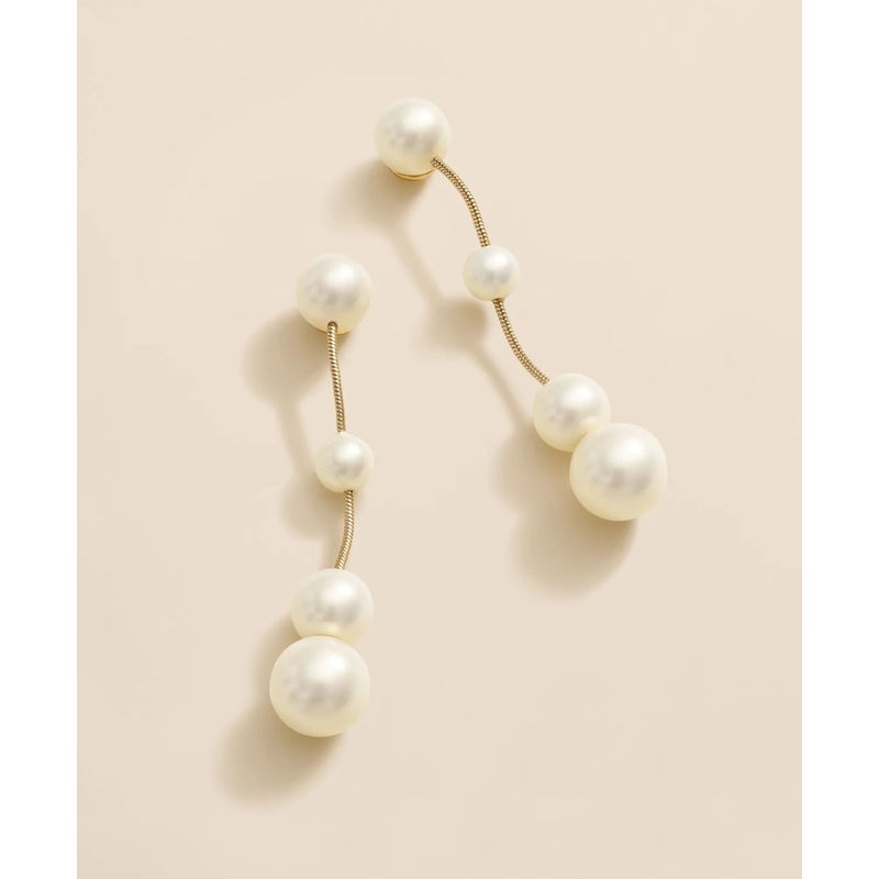 Floating Faux-Pearl Drop Earrings