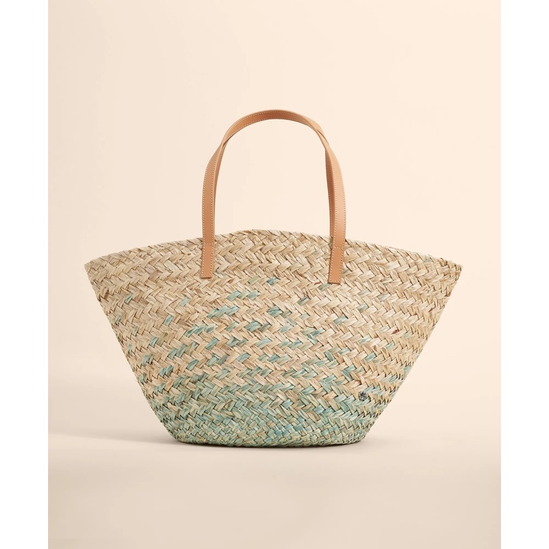 Flora Bella Straw Dip-Dye Shopper Bag