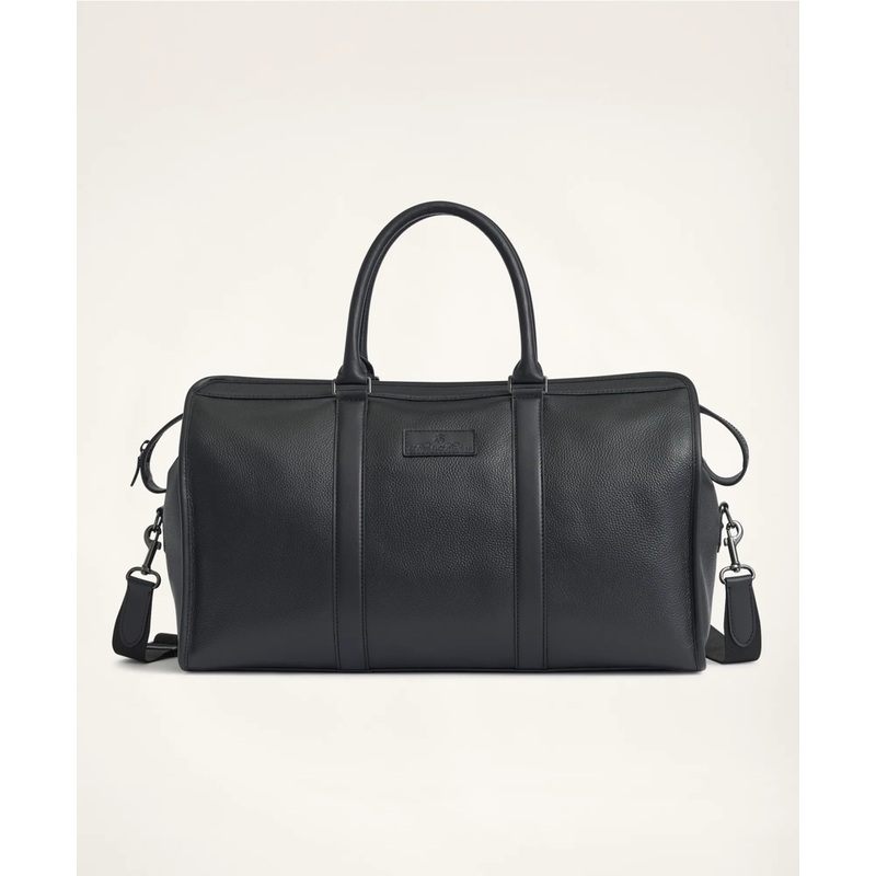 Pebbled Leather Duffel Bag