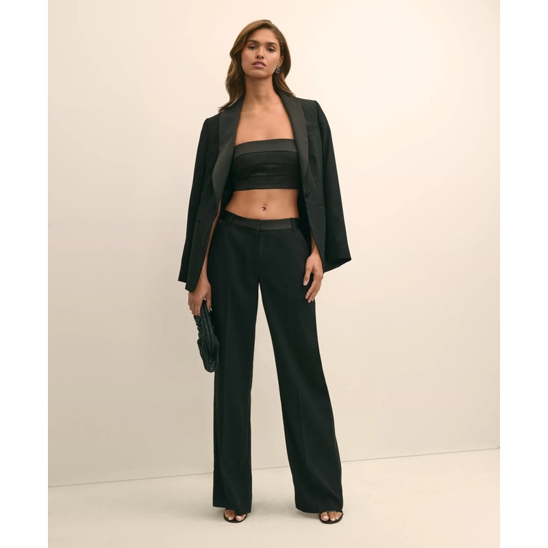 Pleated Cummerbund Bustier Top