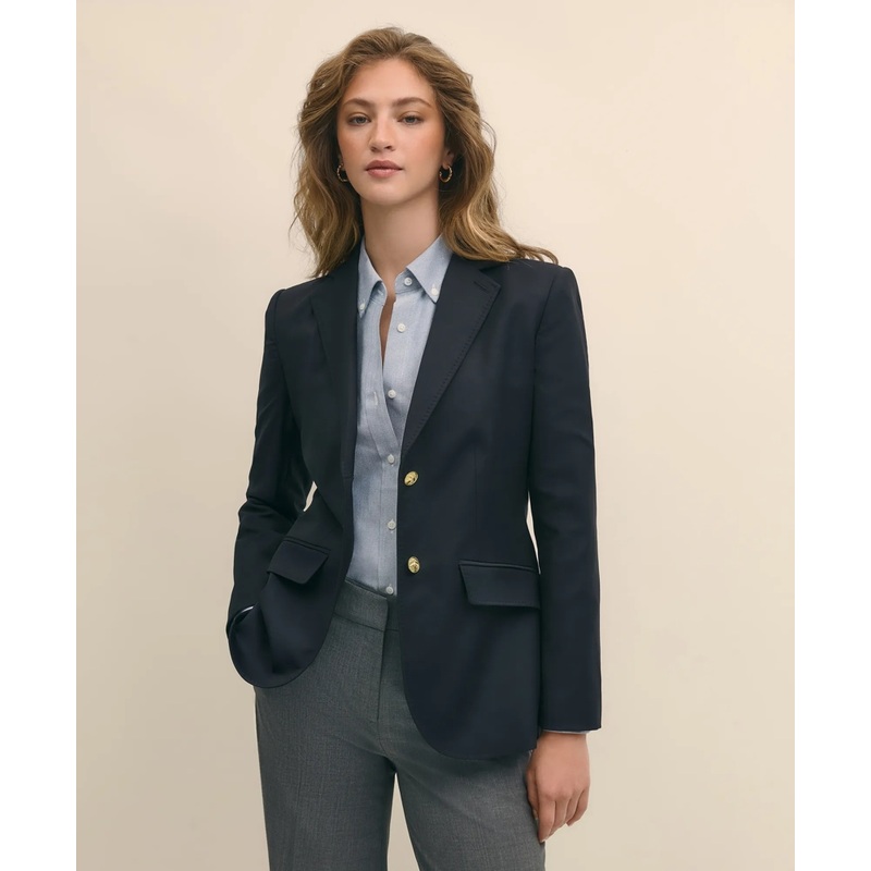 Wool Two-Button Blazer