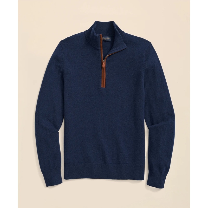 3-Ply Cashmere Half-Zip Sweater