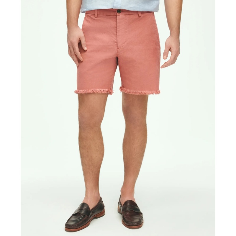 7″ Cotton Canvas Cut-Off Shorts