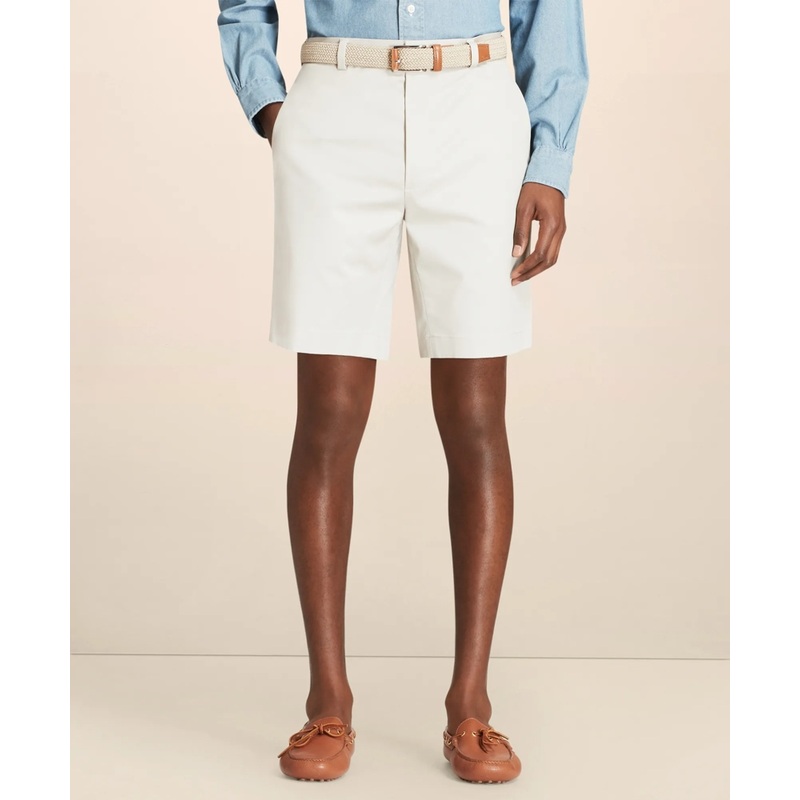 9″ Flat Front Stretch Advantage Chino Shorts