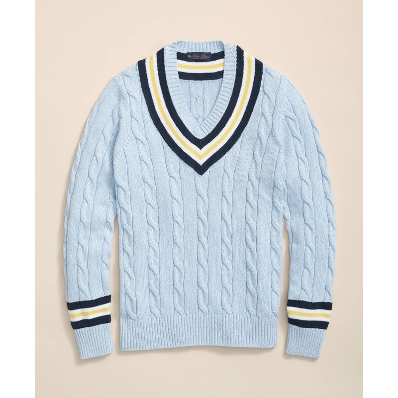 Archive Tennis Sweater in Supima Cotton