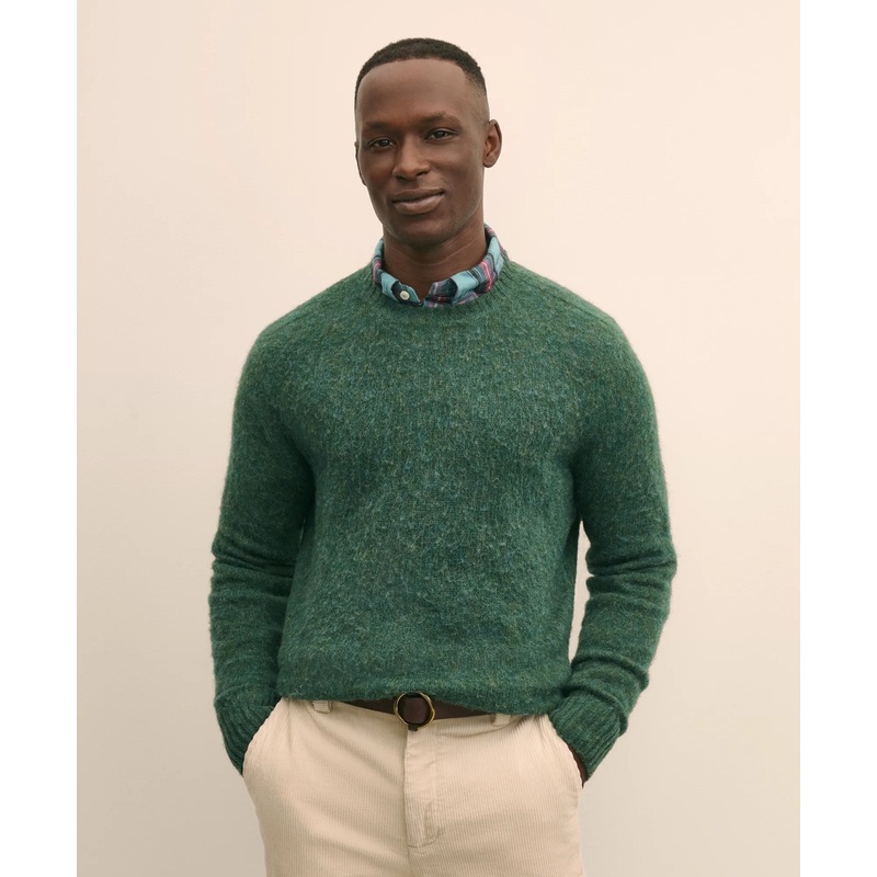 Brushed Wool Crewneck Sweater