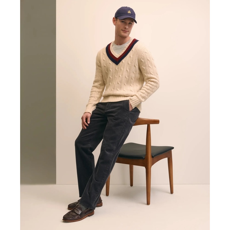 Merino Wool Archive Tennis Sweater