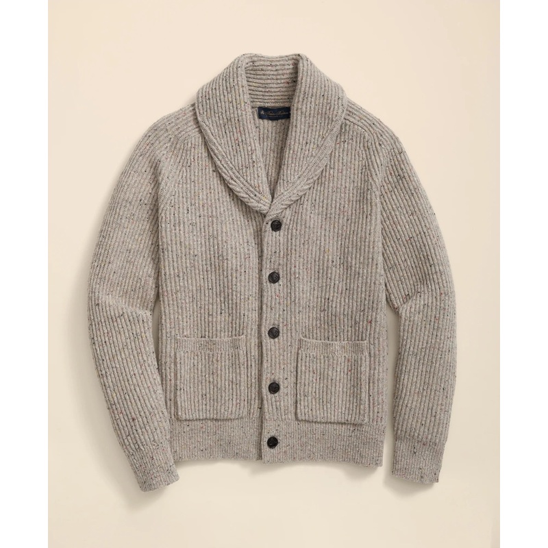 Merino Wool Donegal Shawl Cardigan