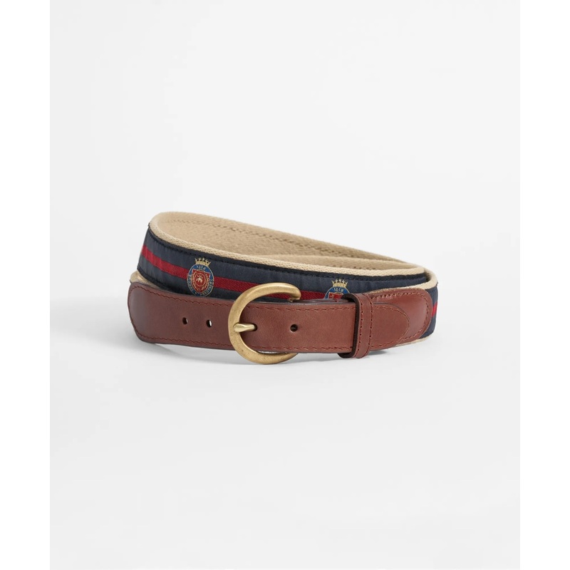 Ribbon Overlay Brooks Brothers Crest Belt