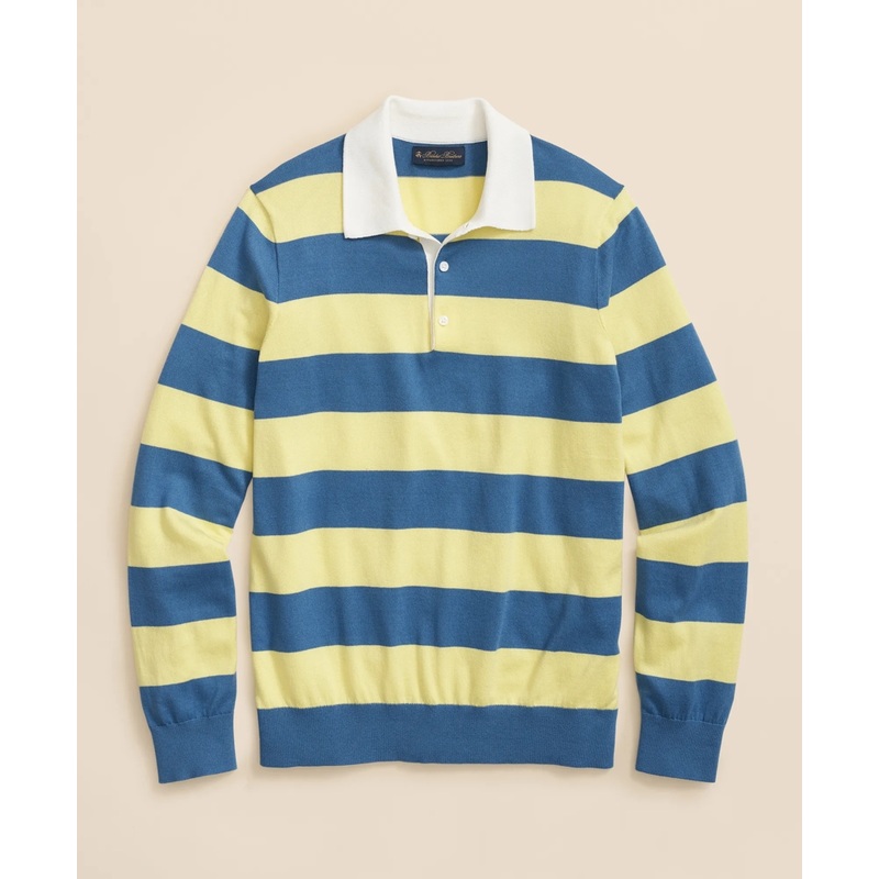 Rugby Stripe Sweater in Pima Cotton