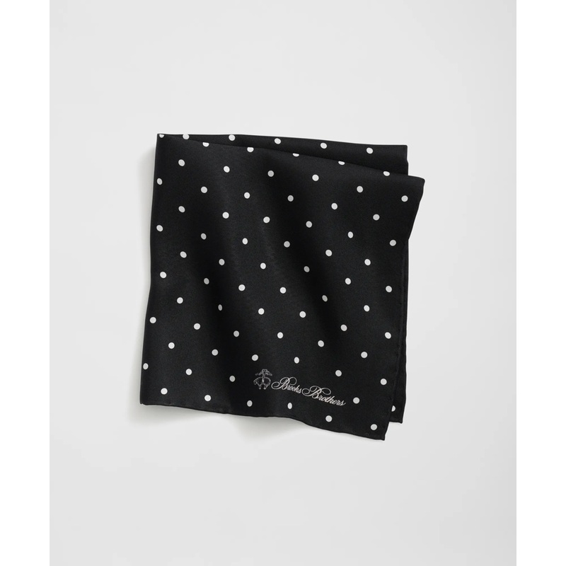 Small Dot Silk Pocket Square