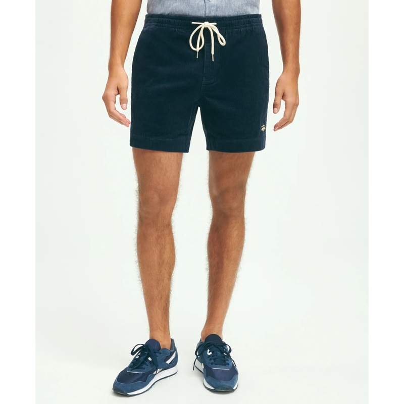 Stretch Cotton Drawstring Friday Corduroy Shorts