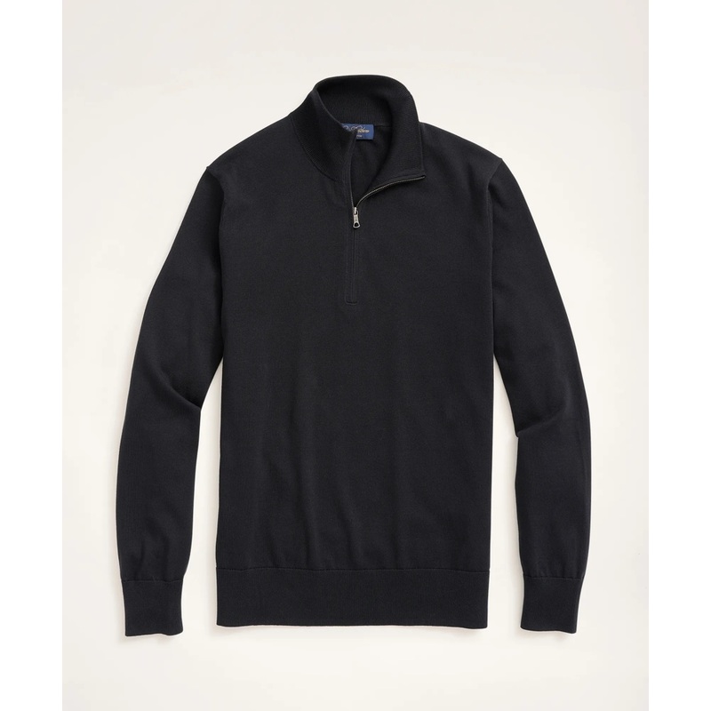 Supima Cotton Half-Zip Sweater