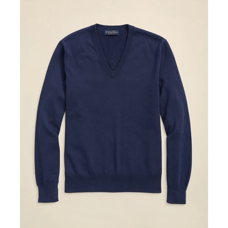 Supima Cotton V-Neck Sweater