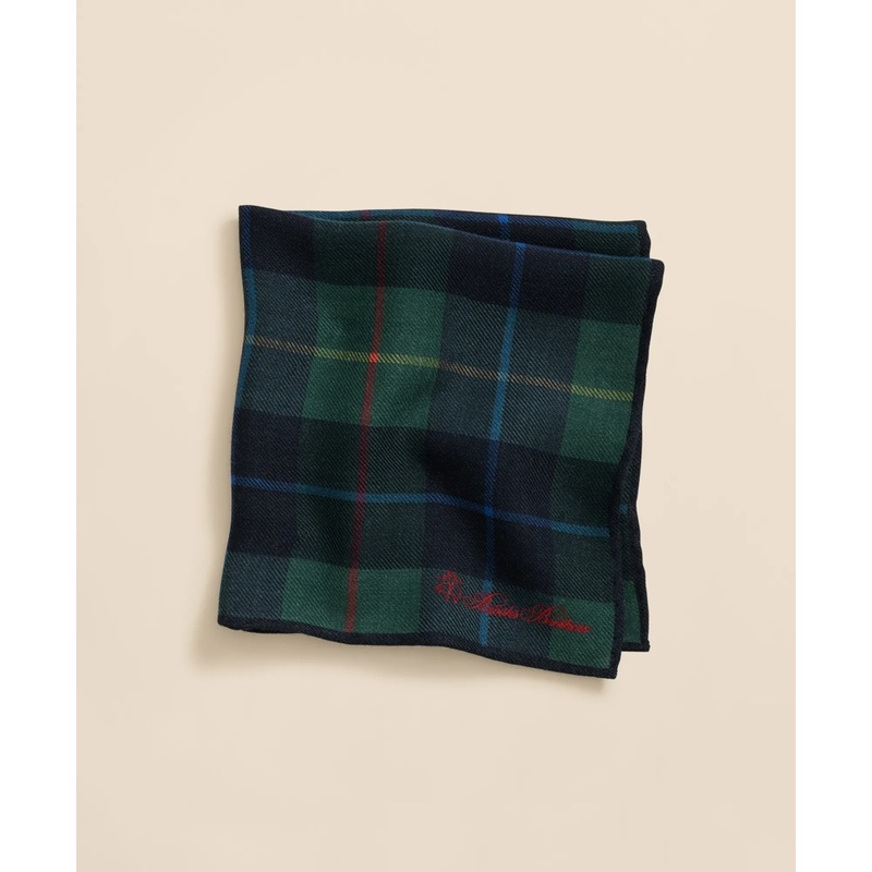 Wool Plaid Pocket Square