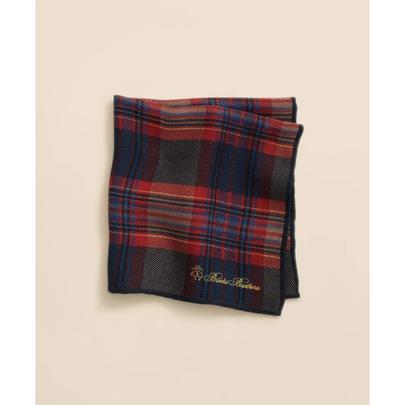 Wool Royal Stewart Tartan Pocket Square