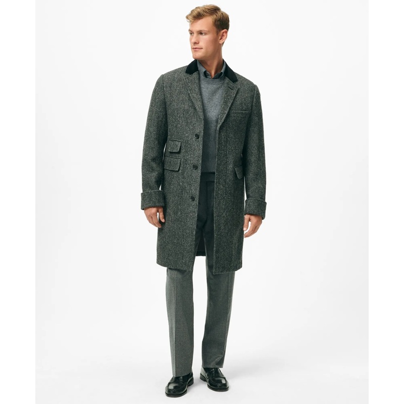 Chesterfield Coat in Harris Tweed Wool