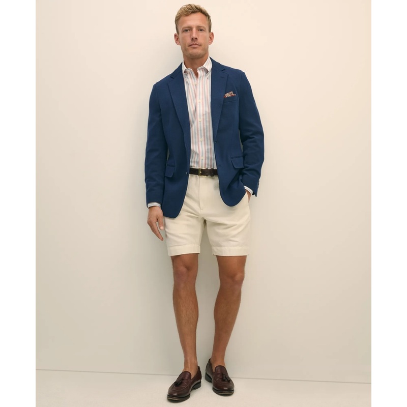 Classic Fit Cotton Pique Knit Sport Coat