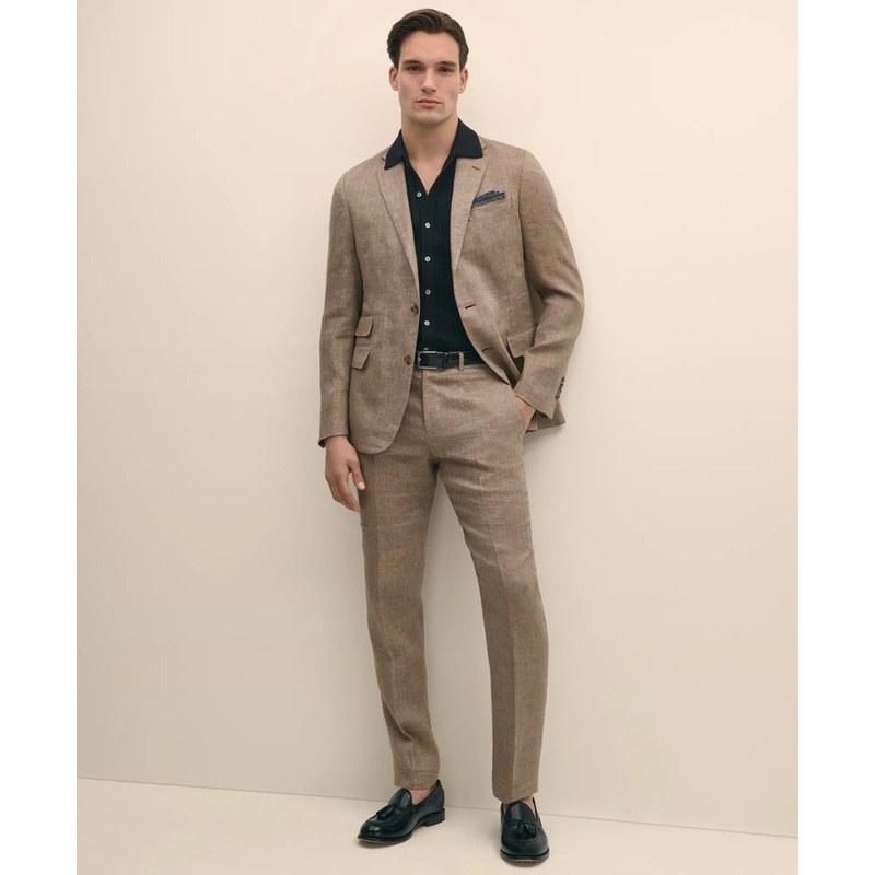 Classic Fit Linen 1818 Herringbone Sport Coat