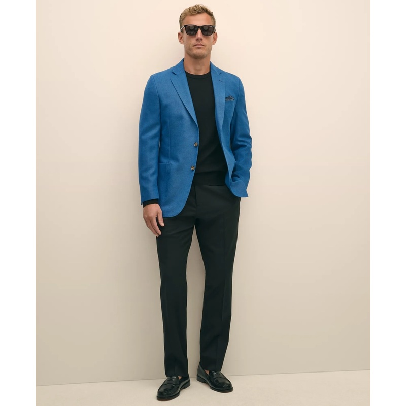 Classic Fit Sport Coat in Hopsack Wool