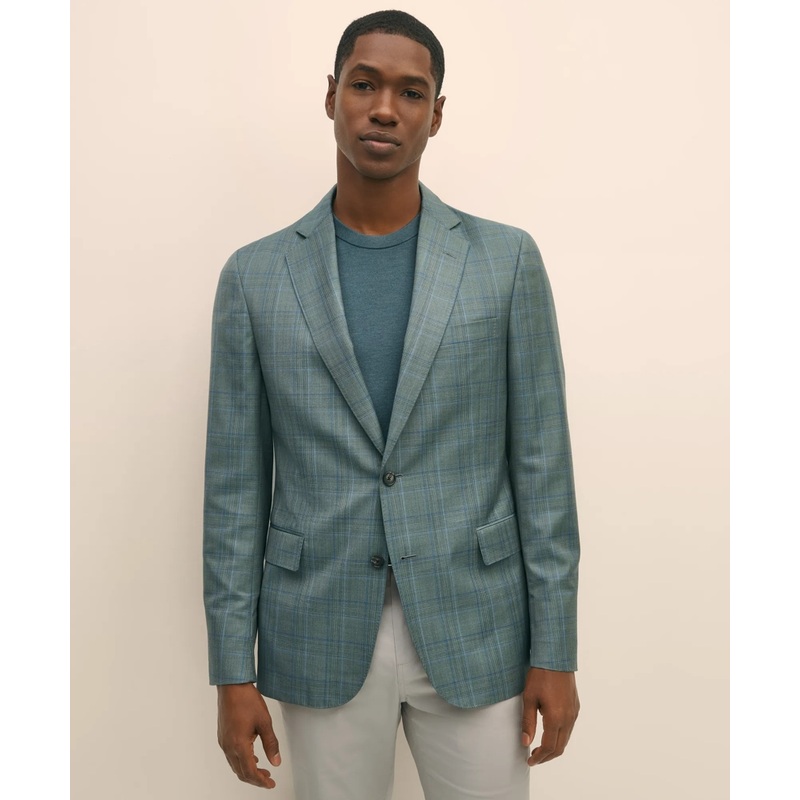 Classic Fit Wool Check Sport Coat