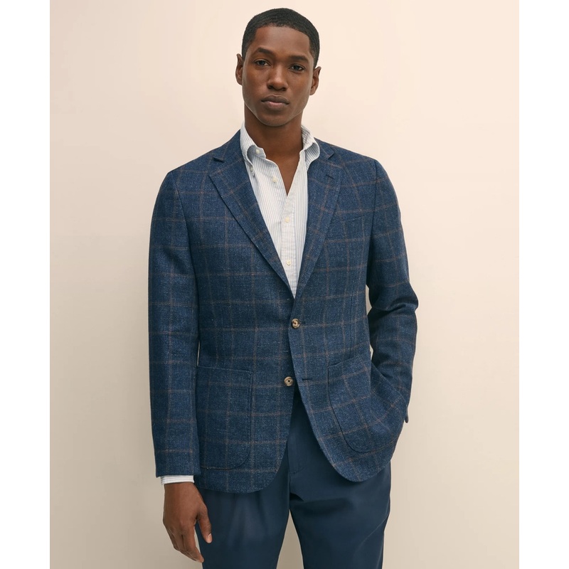 Classic Fit Wool-Linen Hopsack Sport Coat