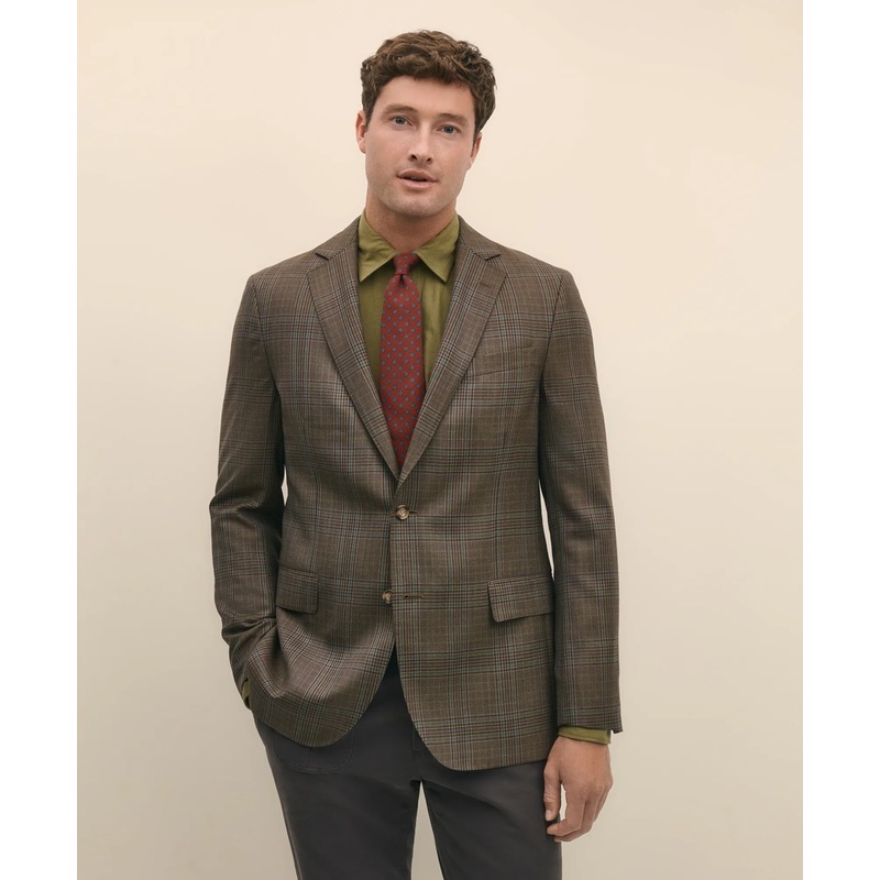 Classic Fit Wool Plaid Sport Coat