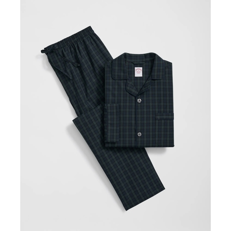 Cotton Broadcloth Black Watch Pajamas