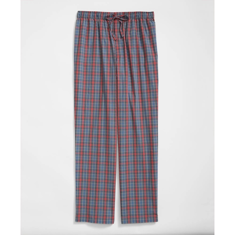 Cotton Broadcloth Tartan Lounge Pants