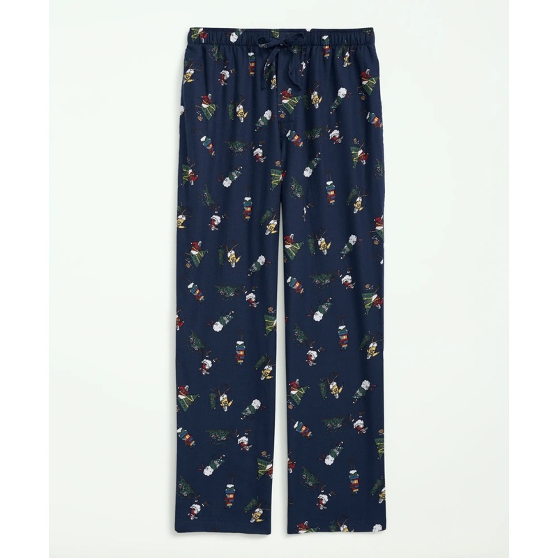 Cotton Flannel Holiday Henry Lounge Pants