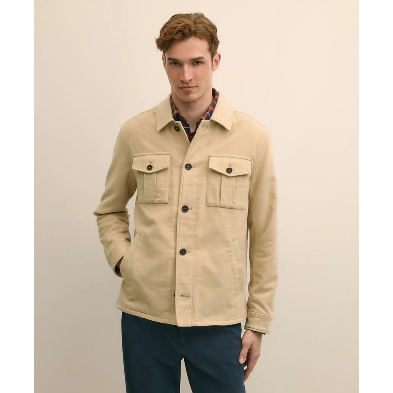 Cotton Moleskin Shirt Jacket