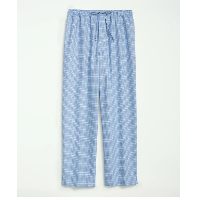 Cotton Oxford Windowpane Lounge Pants