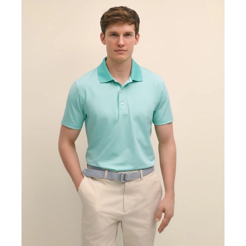 Performance Series Micro Stripe Jersey Polo Shirt