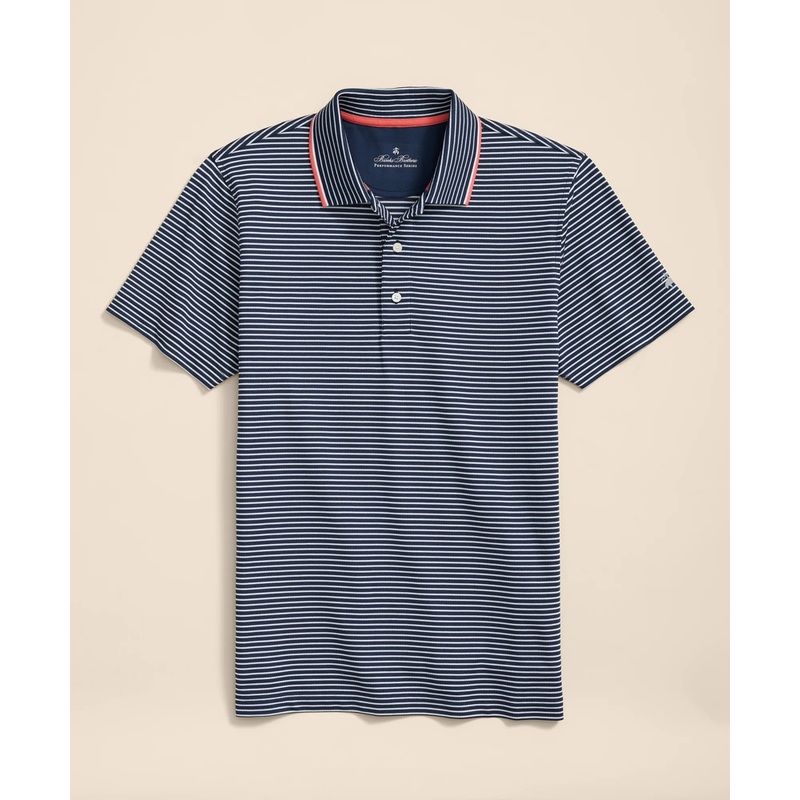 Performance Series Striped Pique Polo Shirt